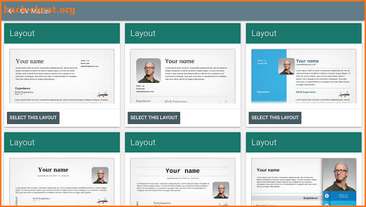 CV Maker screenshot