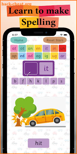 CVC Learn Spelling 3 Three Letter Words screenshot