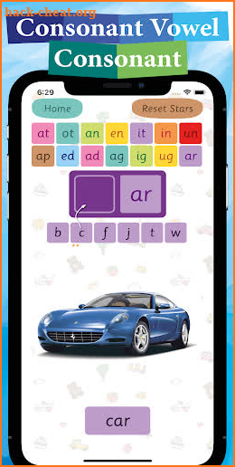 CVC Learn Spelling 3 Three Letter Words screenshot