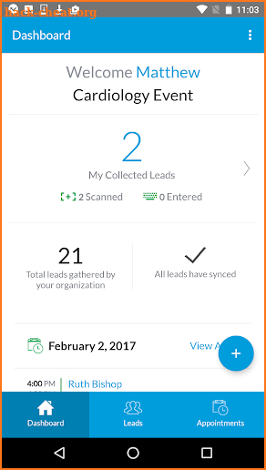 Cvent LeadCapture screenshot