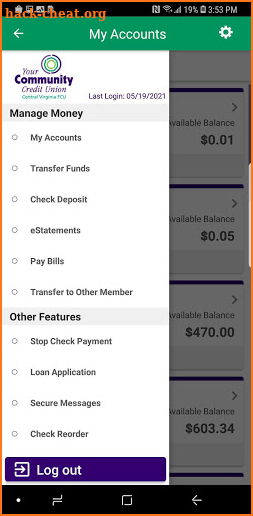 CVFCU cuMobile screenshot