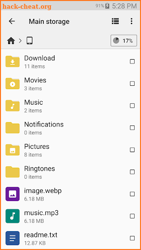 Cx File Explorer screenshot