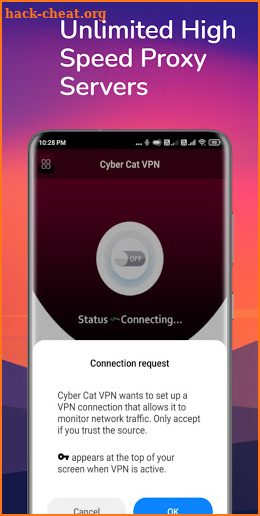 Cyber Cat VPN - Fast, Safe Unlimited VPN screenshot