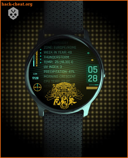 Cyber Deck Scroller Watch Face screenshot