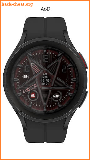 Cyber Pentagram Watch Face screenshot