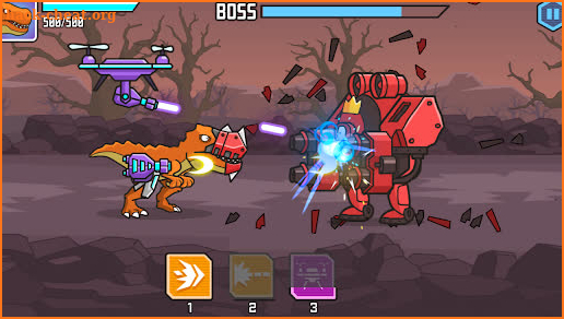 CyberDino: T-Rex vs Robots screenshot