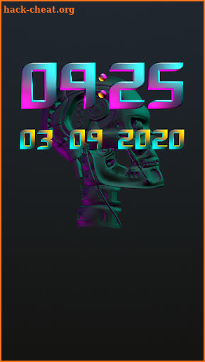 CYBERNEON Digital Clock Widget screenshot