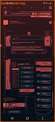 Cyberpunk Theme for KLWP screenshot