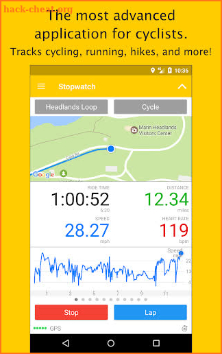 Cyclemeter GPS - Cycling, Running, Mountain Biking screenshot