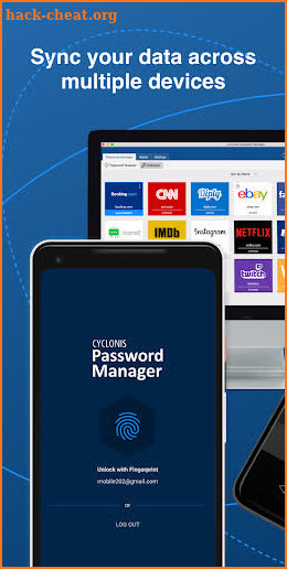 Cyclonis Password Manager screenshot