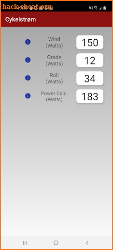 Cykelstrom Bicycle Power Meter screenshot