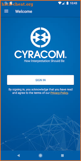 CyraCom Interpreter screenshot