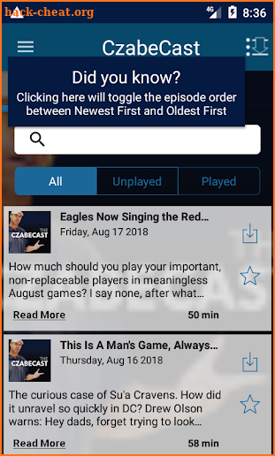 CzabeCast screenshot