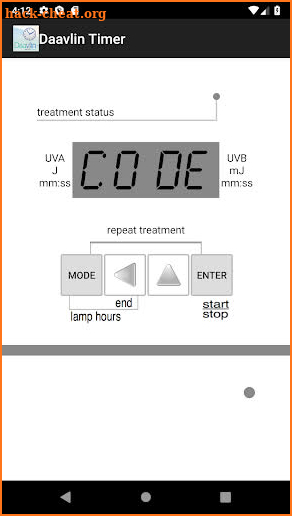 Daavlin Phototherapy Calculator screenshot