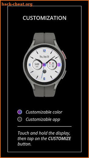 DADAM58W Analog watch face screenshot