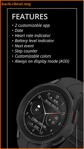 DADAM70 Analog Watch Face screenshot