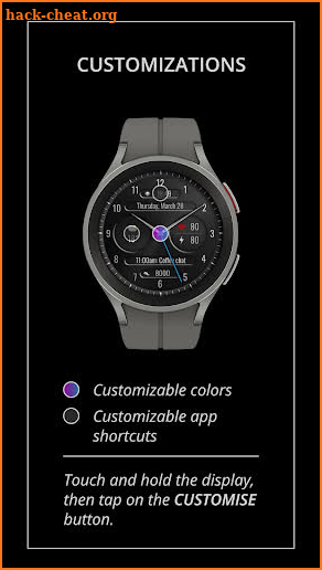 DADAM70 Analog Watch Face screenshot