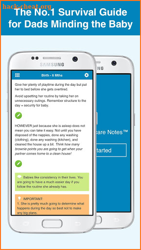 Dad's Babycare Notes screenshot