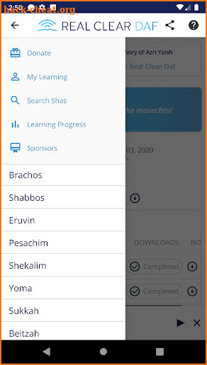 Daf Yomi & Shas by Real Clear Daf screenshot