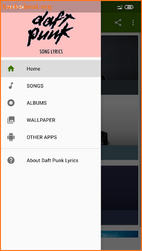 Daft Punk Lyrics screenshot