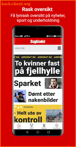 Dagbladet screenshot