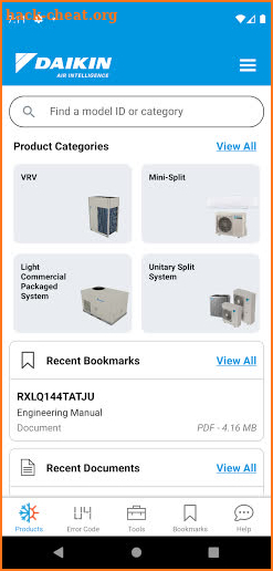 Daikin Tech Hub screenshot