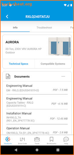 Daikin Tech Hub screenshot