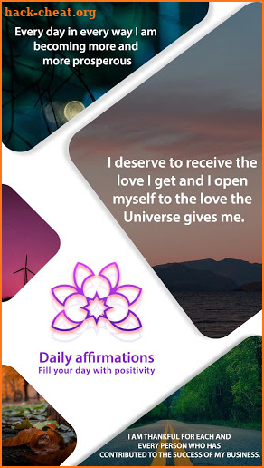 Daily Affirmations - Fill your day with positivity screenshot