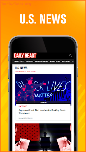 Daily beast news app screenshot