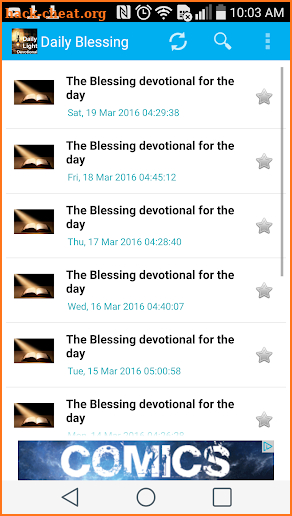 Daily Light Devotional screenshot