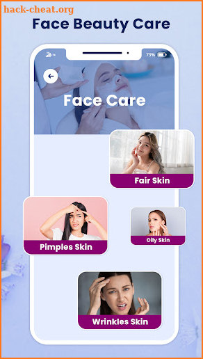 Daily skin care tips screenshot