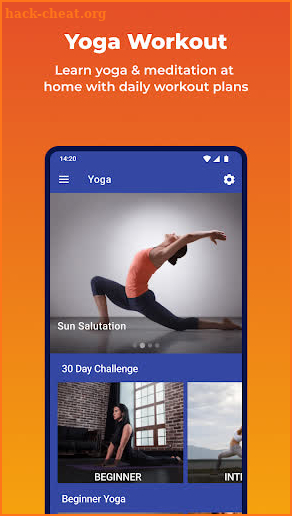 Daily Yoga Workout+Meditation screenshot