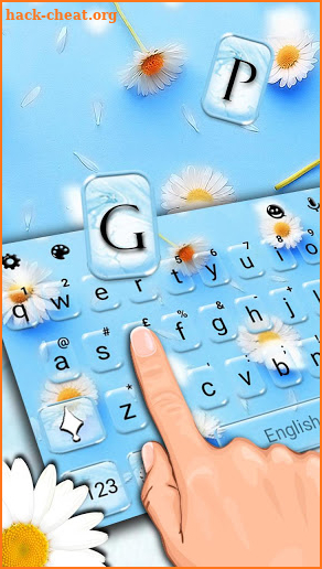 Dainty Daisy Keyboard Theme screenshot