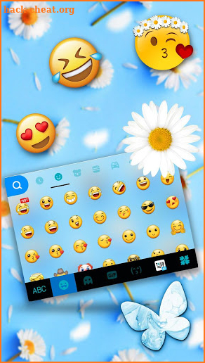 Dainty Daisy Keyboard Theme screenshot