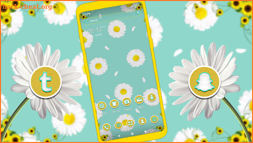 Daisy Flower Theme screenshot