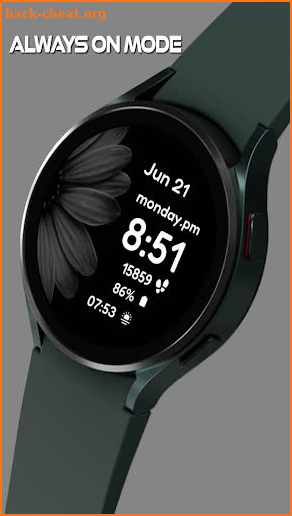 Daisy Vibrant Bloom Watch Face screenshot