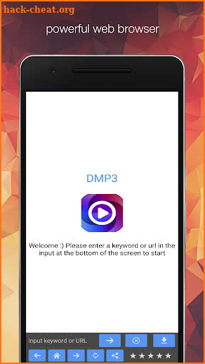 Dame MP3 Pro - Free web browser screenshot