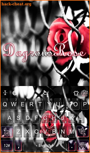 Dangerous Rose Keyboard Theme screenshot