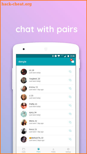 dangle - Meet people and chat on Kik screenshot