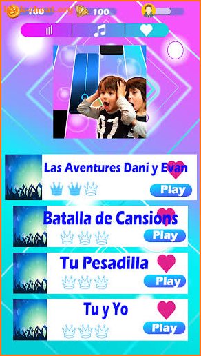 Dani y Evan Piano Tiles screenshot