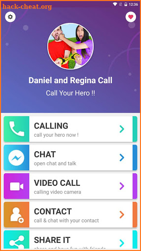 Daniel and Regina Call Fake screenshot