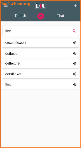Danish - Thai Dictionary (Dic1) screenshot