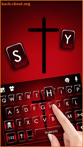 Dark Cross Keyboard Theme screenshot