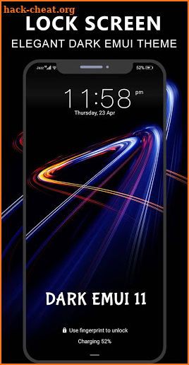 Dark Emui-11 Theme for Huawei screenshot