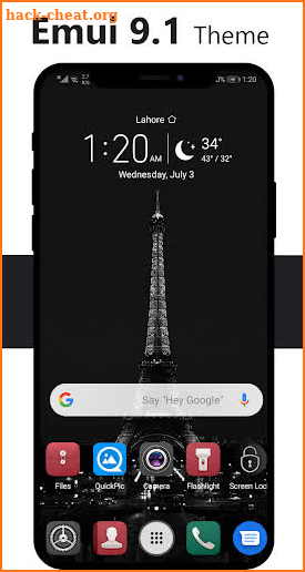 Dark Emui 9.1 Theme screenshot