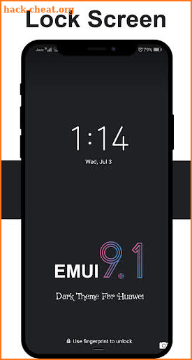 Dark Emui 9.1 Theme screenshot