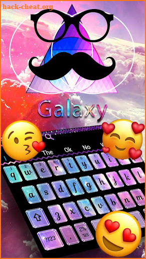 Dark Galaxy Keyboard Theme screenshot