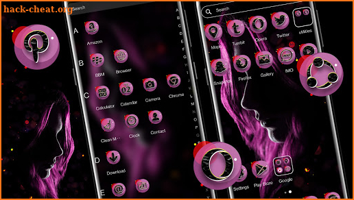 Dark Girl Launcher Theme screenshot