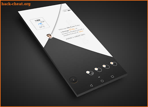 Dark Glow TR6X UI for Klwp screenshot