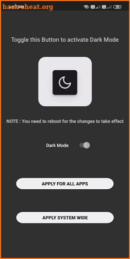 Dark mode - Enable dark mode screenshot